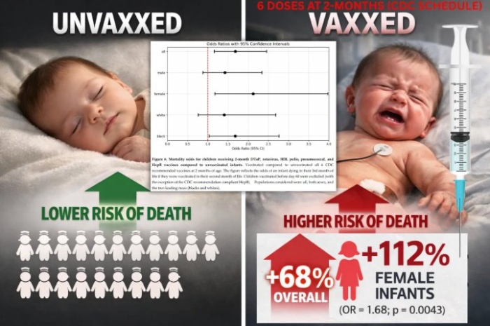 Hulscher: La vaccination des nourrissons augmente le risque de d�c�s jusqu� 112 % par rapport aux nourrissons non vaccin�s