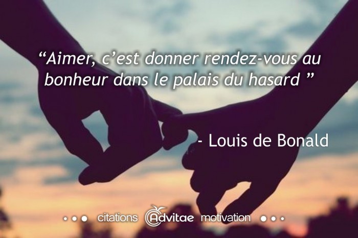 Aimer, cest donner rendez-vous au bonheur dans le palais du hasard