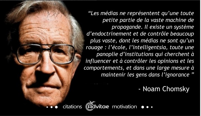 Les mdias, les institutions et les divertissements servent  maintenir le peuple dans l'ignorance 