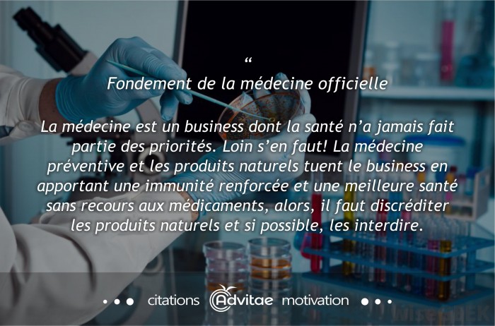 La mdecine est un business dont la sant na jamais fait partie des priorits
