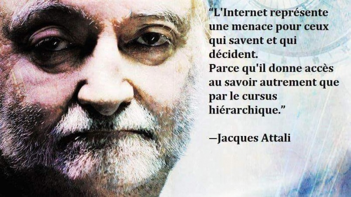 L'internet reprsente une menace pour ceux qui savent et qui dcident, car il permet  tous de dcouvrir la vrit