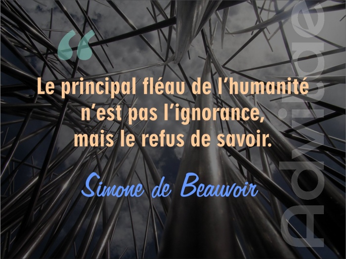 Le principal flau de lhumanit  nest pas lignorance,  mais le refus de savoir. 