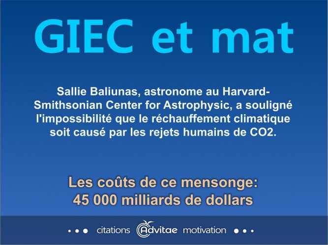 Le rchauffement climatique ne peut pas avoir t caus par le CO2 d'origine humaine