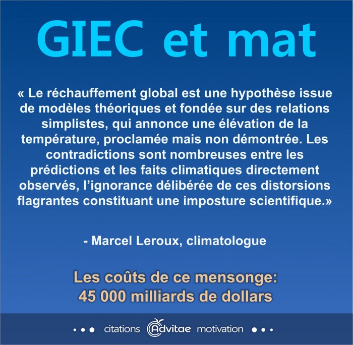 Climat: Le rchauffement global anthropique est une hypothse simpliste non dmontre
