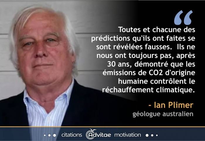 PLIMER: -climat- Ils n'ont toujours pas, apr�s 30 ans, d�montr� que les �missions de CO2 d'origine humaine contr�lent le climat.