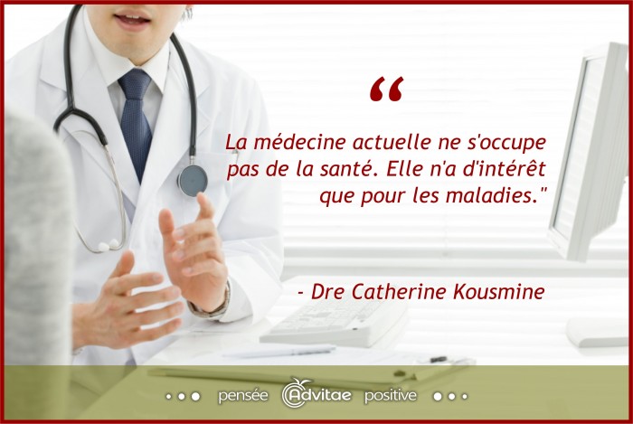 La mdecine actuelle ne s'occupe pas de la sant. Elle n'a d'intrt que pour les maladies