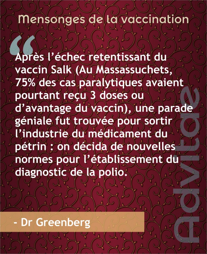 Aprs lchec retentissant du vaccin Salk polio, une parade gniale fut trouve pour sortir lindustrie du mdicament du ptrin
