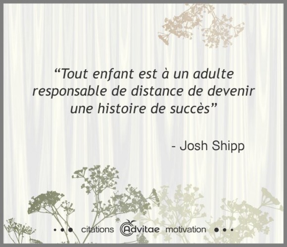 Tout enfant est  un adulte responsable de distance de devenir une histoire de succs