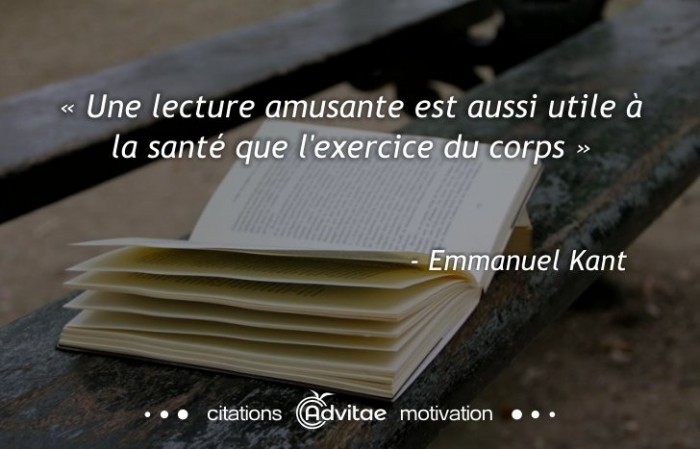 Une lecture amusante est aussi utile  la sant que l'exercice du corps