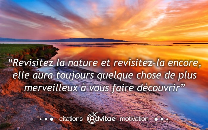 Revisitez la nature, elle a toujours quelque chose de plus merveilleux