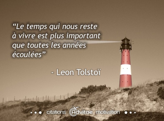 Le temps qui reste  vivre est plus important que les annes coules